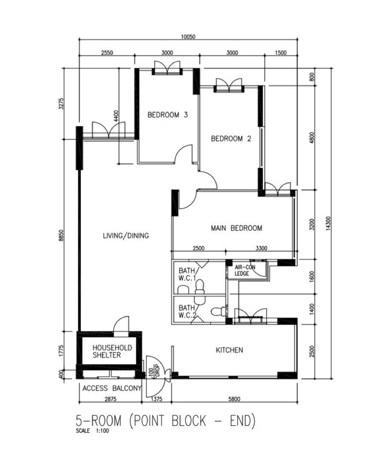 351A Canberra Road HDB Apartment For Sale, $699,000, 3 Bed 2 Bath 1,184 sqft $590.00 psf