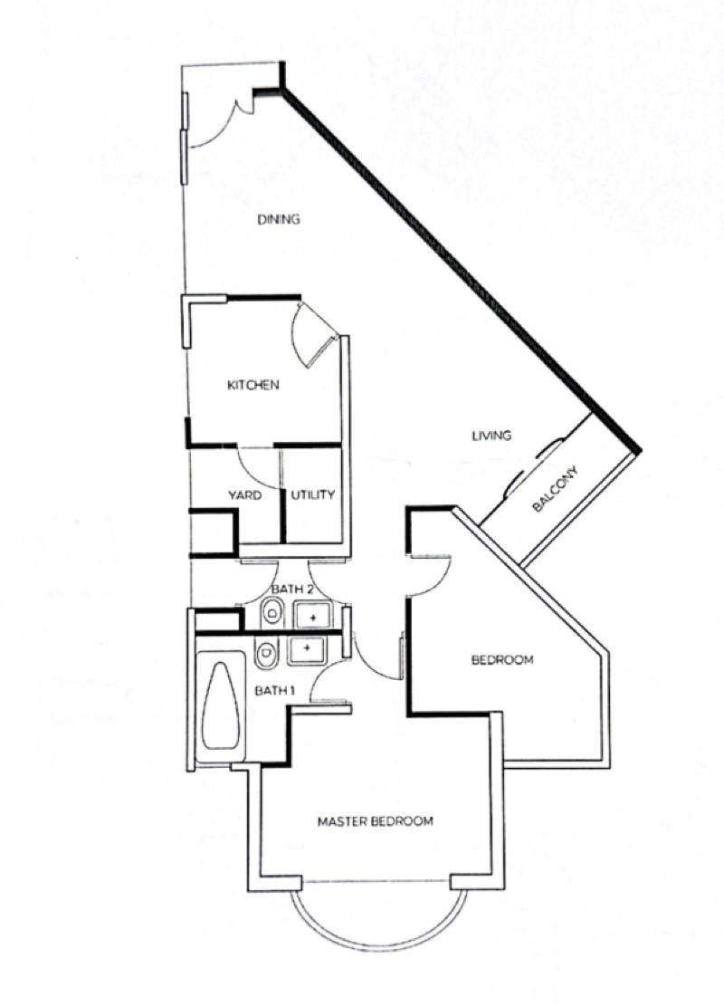 THE BAYSHORE Condominium For Sale, $1,300,000, 2 Bed 2 Bath 1,012 sqft $1,285.00 psf