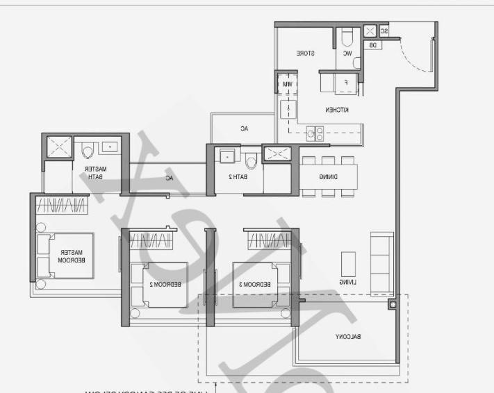 Parc Botannia Condominium For Sale, $1,800,000, 3 Bed 3 Bath 980 sqft $1,837.00 psf