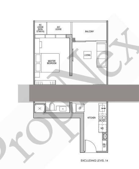 Lentor Modern Condominium For Sale, $1,380,000, 1 Bed 1 Bath 527 sqft $2,619.00 psf