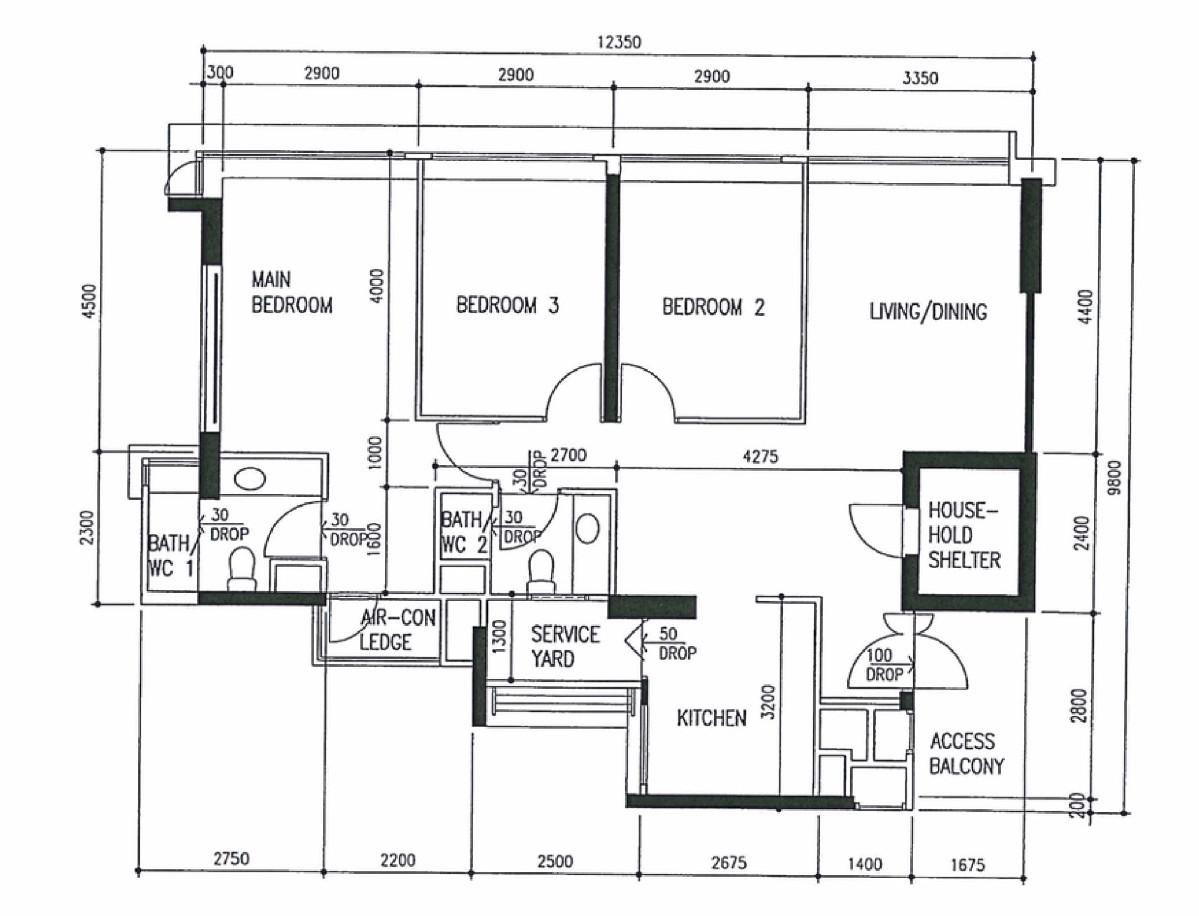 275C Compassvale Link HDB Apartment For Sale, $866,000, 3 Bed 2 Bath 969 sqft $894.00 psf