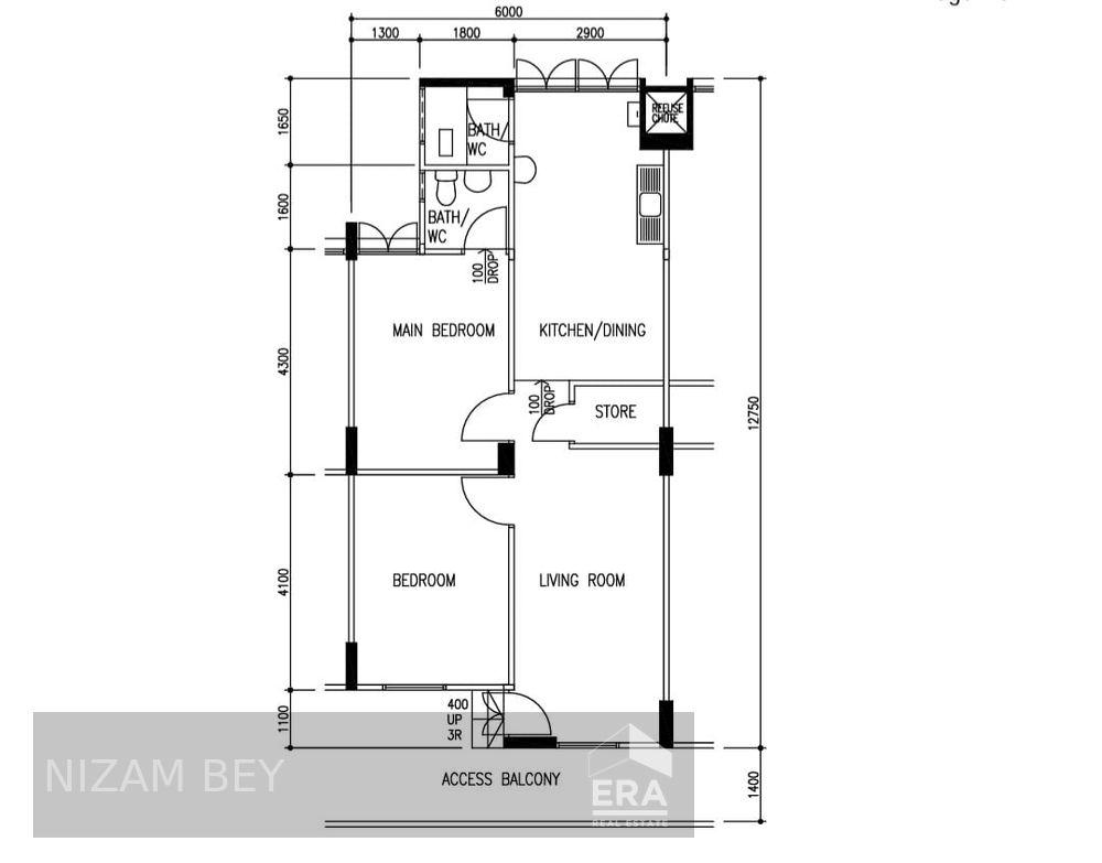 HDB - 2 room for Sale: Yishun Street 11, Yishun, D27, 760124
