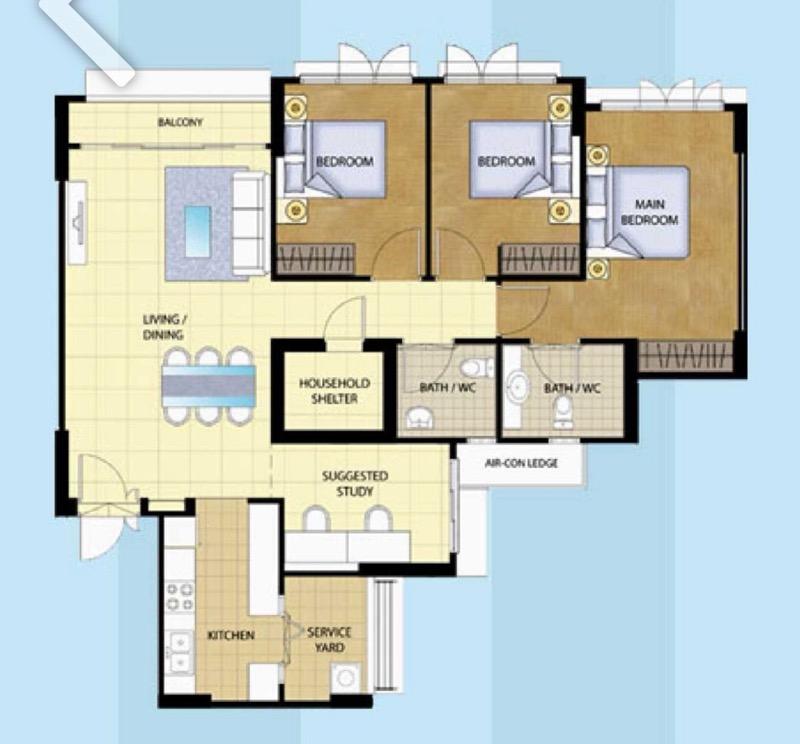 679A Punggol Drive HDB Apartment For Sale, $980,000, 4 Bed 2 Bath 107 sqft $9,159.00 psf