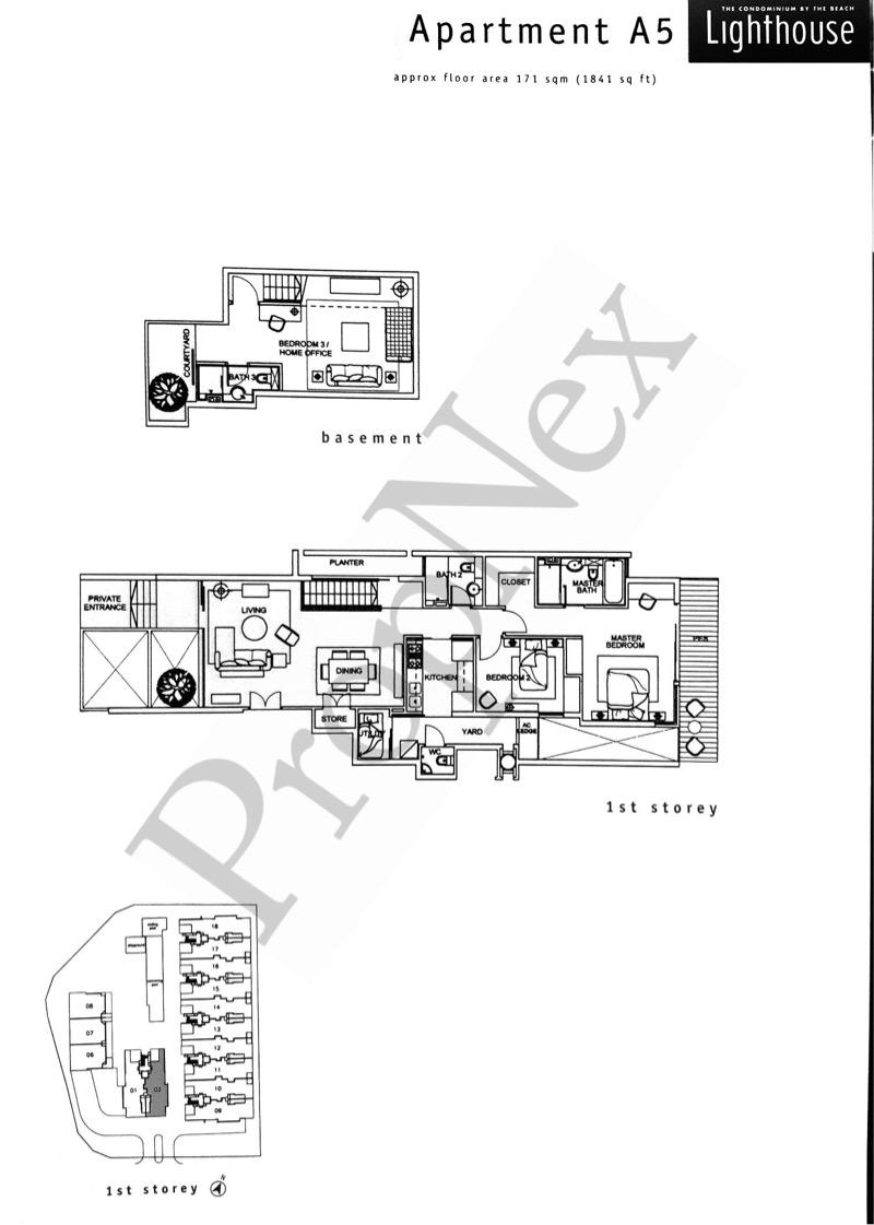 The Lighthouse Condominium For Sale, $1,850,000, 3 Bed 4 Bath 1,841 sqft $1,005.00 psf