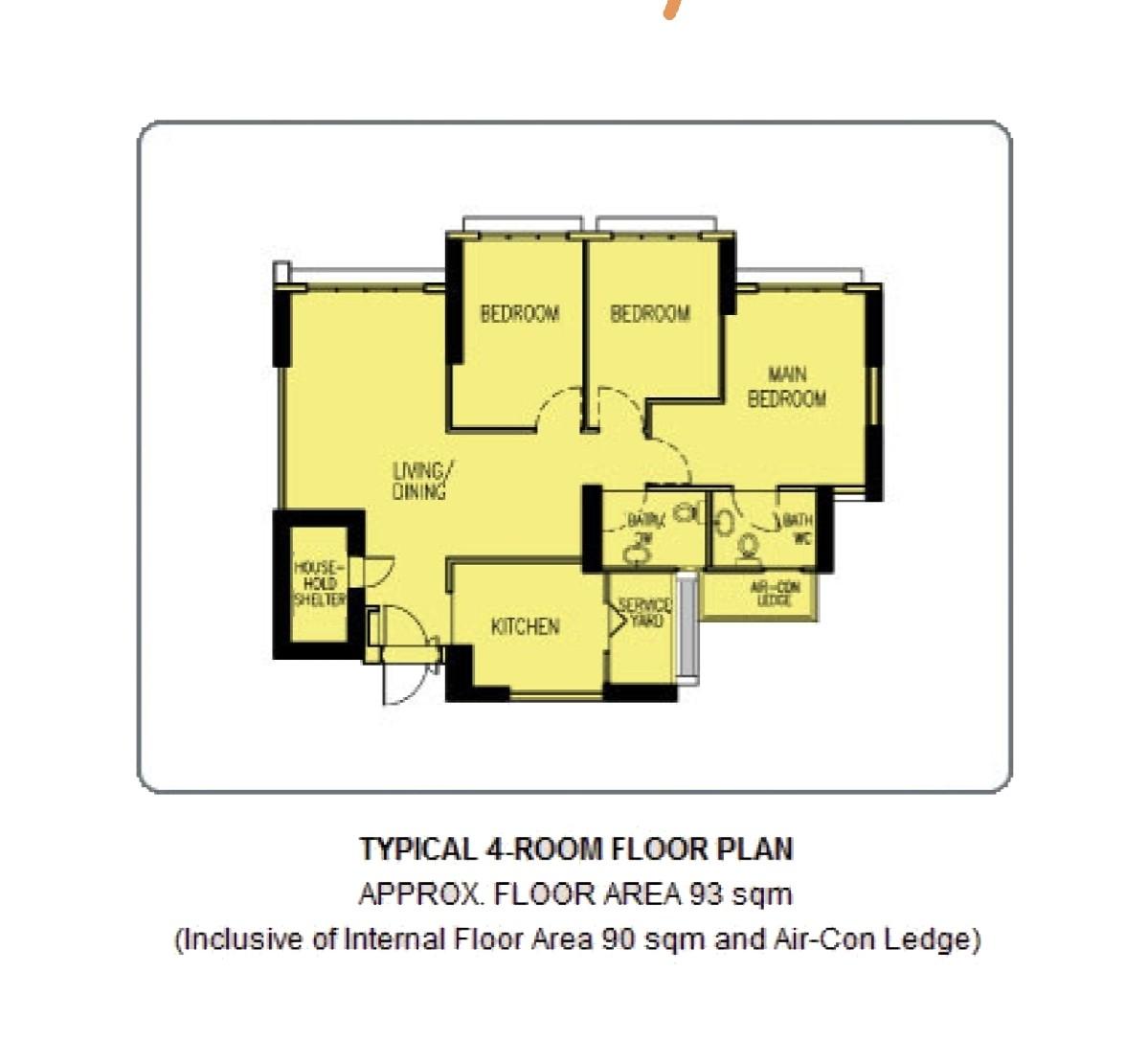 78 Lorong Limau HDB Apartment For Sale, $960,000, 3 Bed 2 Bath 1,001 sqft $959.00 psf