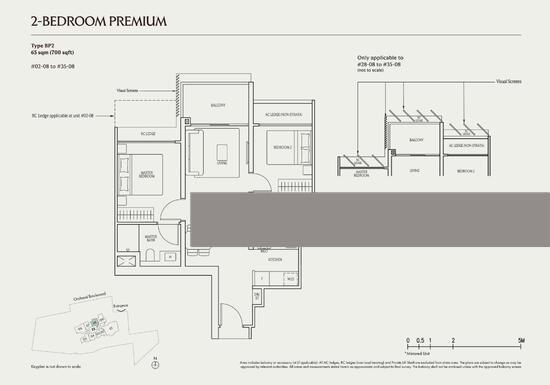 UPPERHOUSE at Orchard Boulevard Condominium For Sale, $2,303,000, 2 Bed 2 Bath 700 sqft $3,290.00 psf