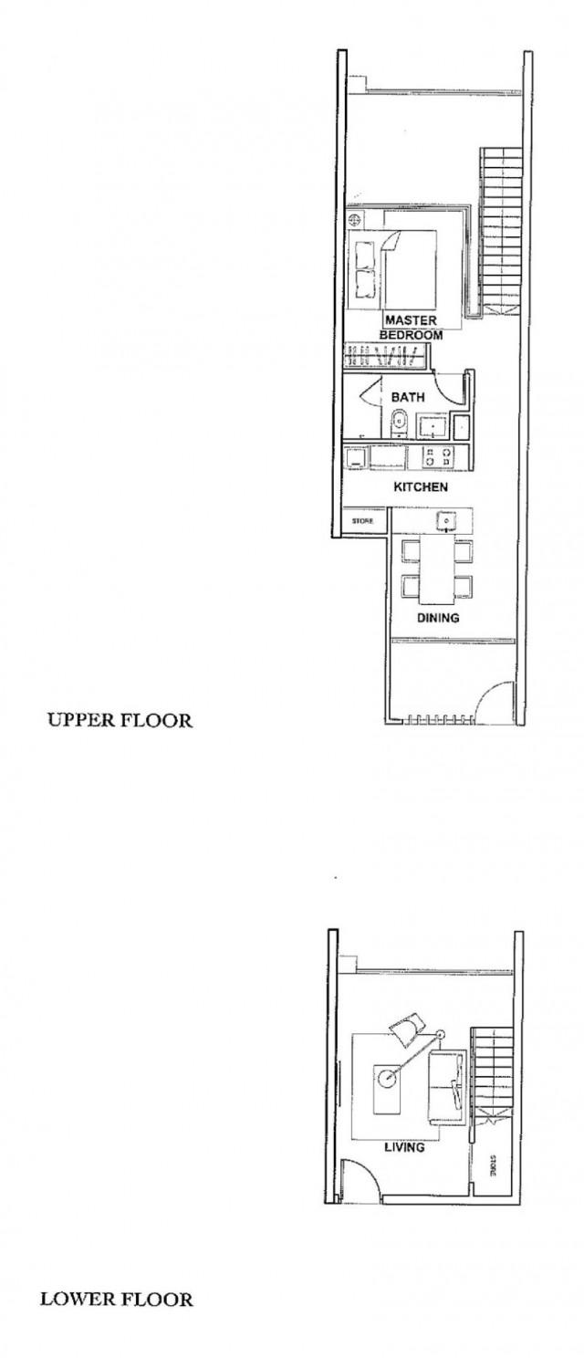 The Rochester Residences Apartment For Sale, $1,350,000, 1 Bed 1 Bath 840 sqft $1,607.00 psf