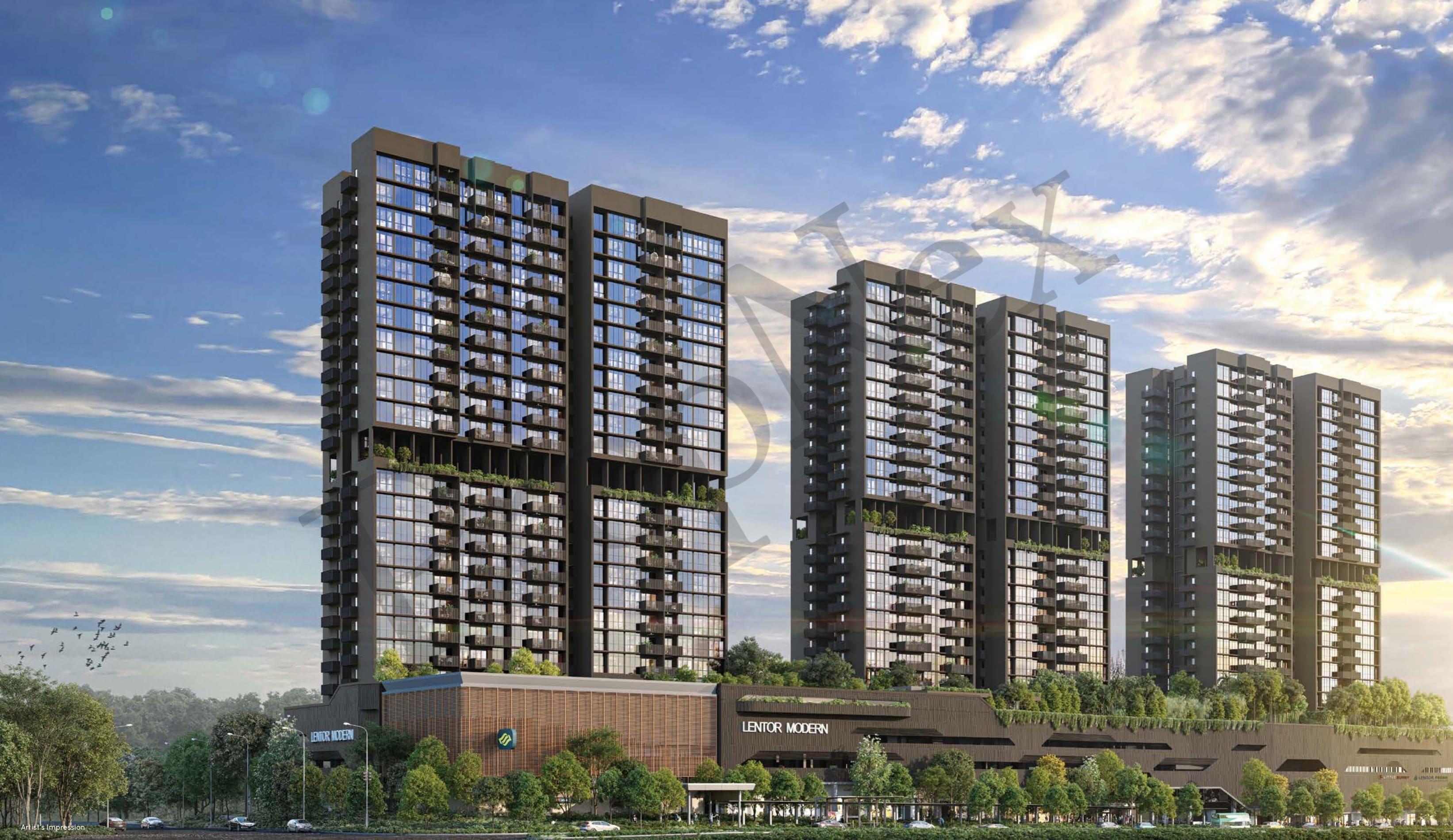 Lentor Modern Condominium For Sale, $1,850,000, 2 Bed 2 Bath 732 sqft $2,527.00 psf Condominium | D20  | Prop-GPT the AI-Powered Property Guru