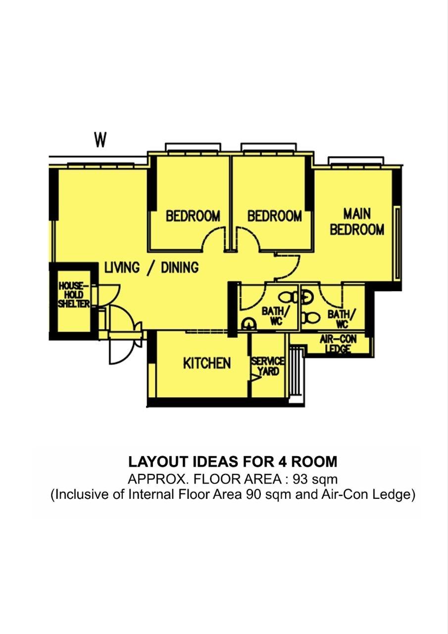 261 Toa Payoh Apex HDB Apartment For Sale, $980,000, 3 Bed 2 Bath 1,001 sqft $979.00 psf