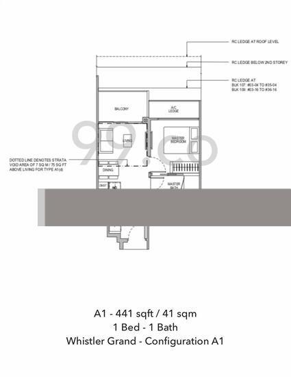 Whistler Grand Condominium For Sale, $848,000, 1 Bed 1 Bath 441 sqft $1,923.00 psf