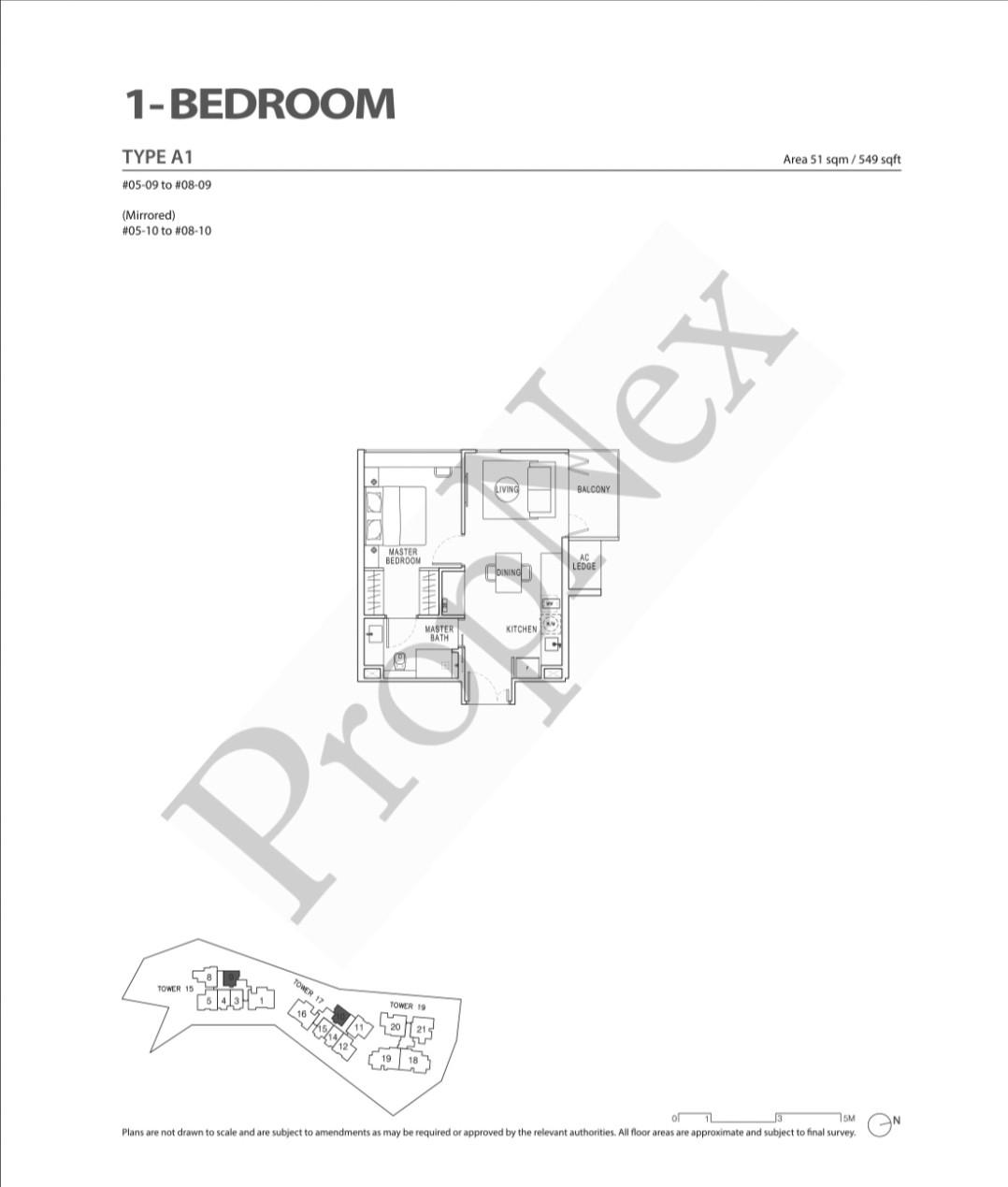 POLLEN & BLEU Condominium For Sale, $1,290,000, 1 Bed 1 Bath 549 sqft $2,350.00 psf