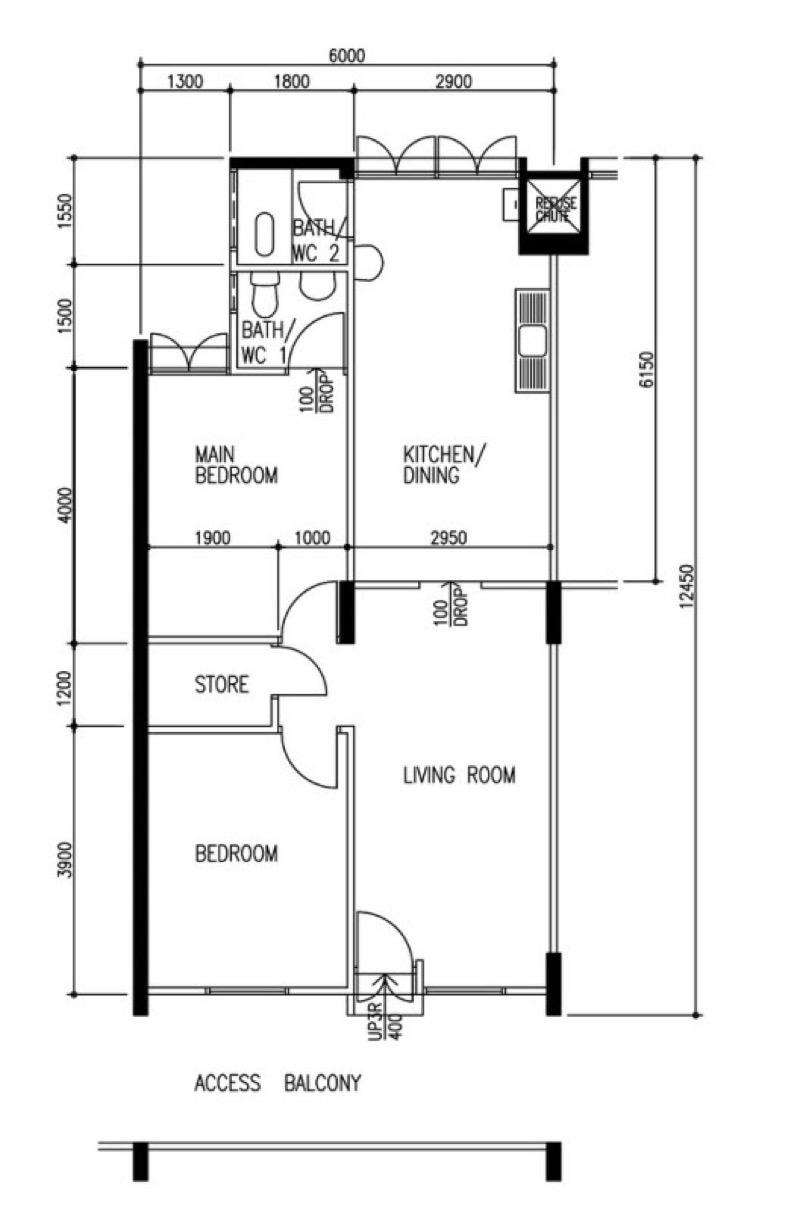 HDB Apartment for Sale: Rocher, D07, 182269