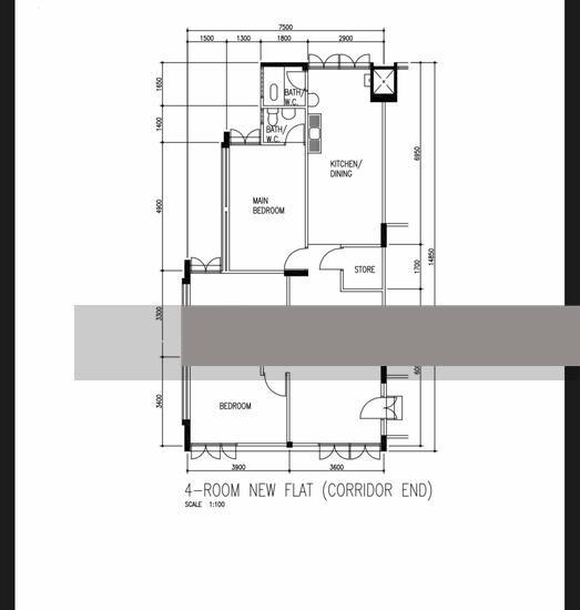 101 Aljunied Crescent HDB Apartment For Sale, $628,000, 3 Bed 2 Bath 990 sqft $634.00 psf