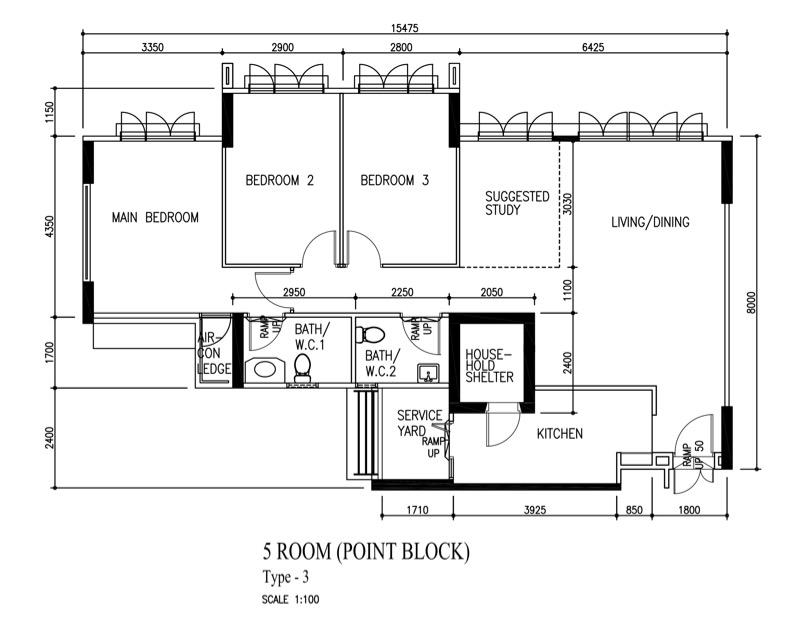 318C Yishun Greenwalk HDB Apartment For Sale, $758,888, 4 Bed 2 Bath 1,205 sqft $630.00 psf