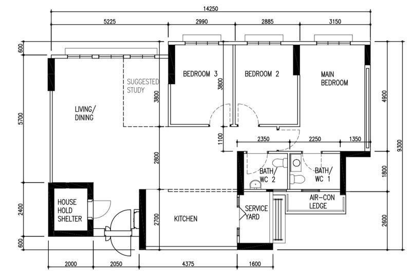 129A Canberra Street HDB Apartment For Sale, $870,000, 3 Bed 2 Bath 1,216 sqft $715.00 psf