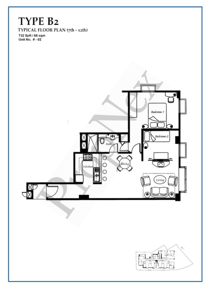 Craig Place Apartment For Sale, $1,658,000, 2 Bed 1 Bath 732 sqft $2,265.00 psf