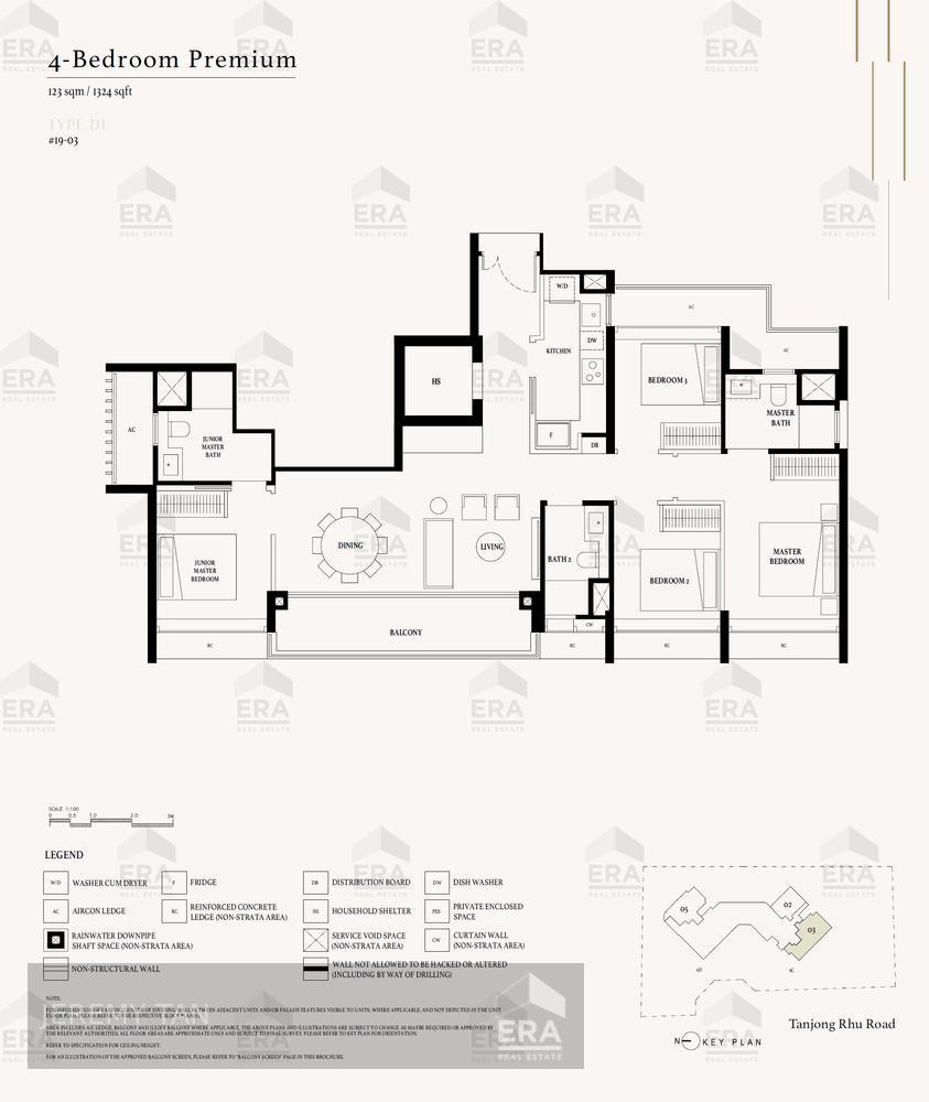 Freehold 2-bedroom at Arina East Residences, Rare New Launch