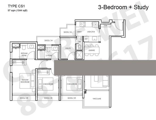 AMO Residence Condominium For Sale, $2,688,000, 3 Bed 2 Bath 1,044 sqft $2,575.00 psf