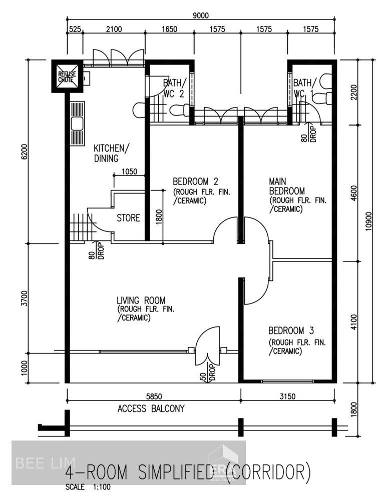 Simple Renovated High Floor Unit. Cheap. Convenient. Opp Maha Bodhi