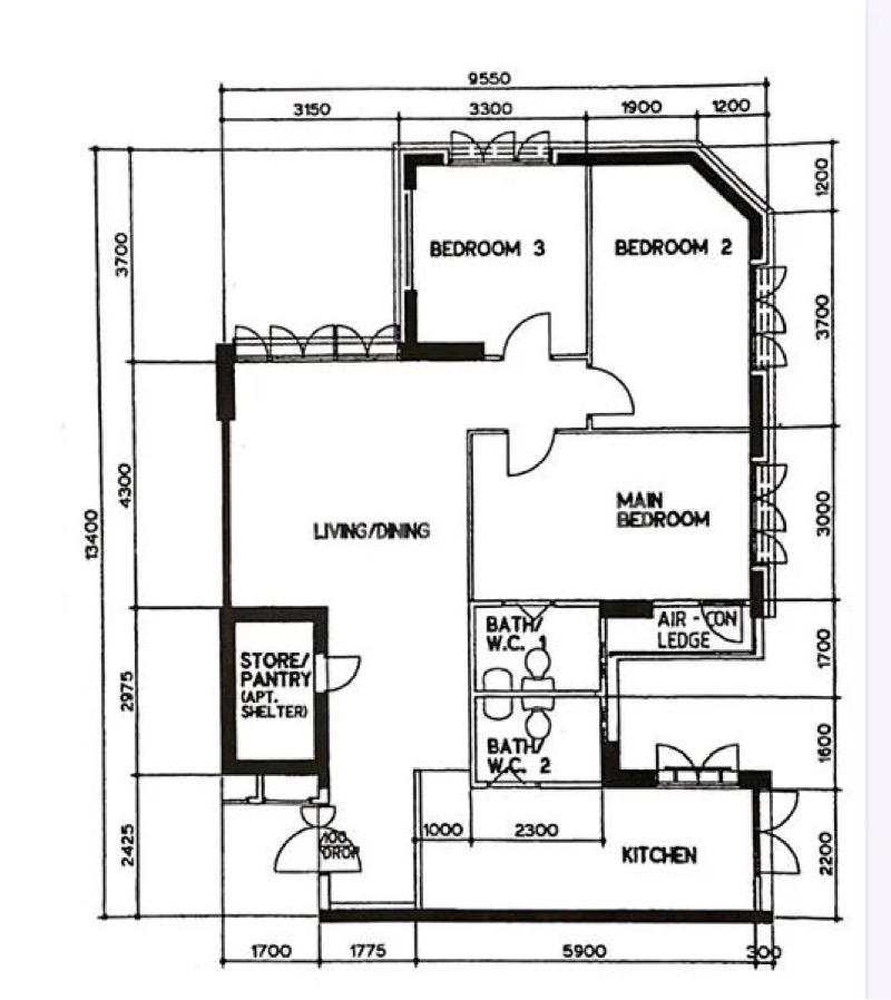 75B Redhill Road HDB Apartment For Sale, $1,050,000, 3 Bed 2 Bath 1,076 sqft $976.00 psf