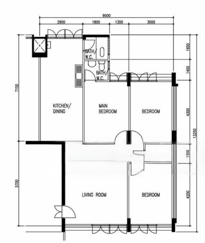 82 Bedok North Road HDB Apartment For Sale, $518,000, 3 Bed 2 Bath 990 sqft $523.00 psf