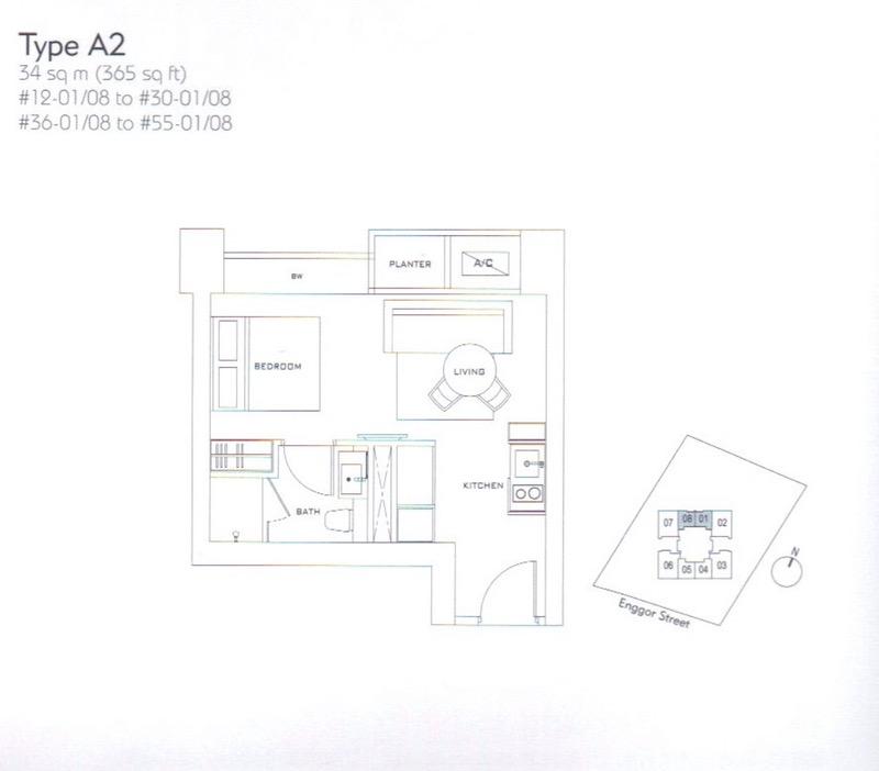 Skysuites @ Anson Condominium For Sale, $1,100,0001 Bath 365 sqft $3,014.00 psf