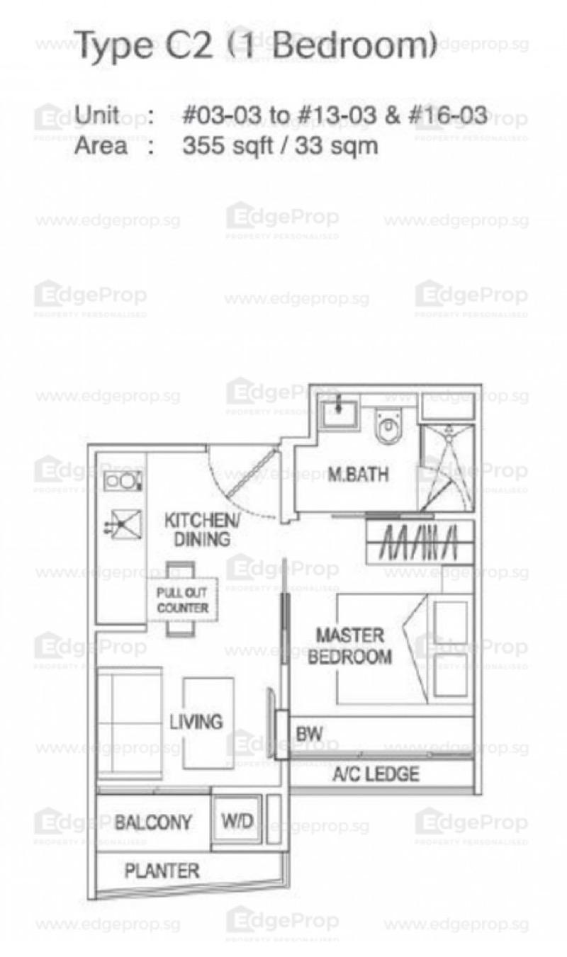 Espada Condominium For Sale, $980,000, 1 Bed 1 Bath 355 sqft $2,761.00 psf