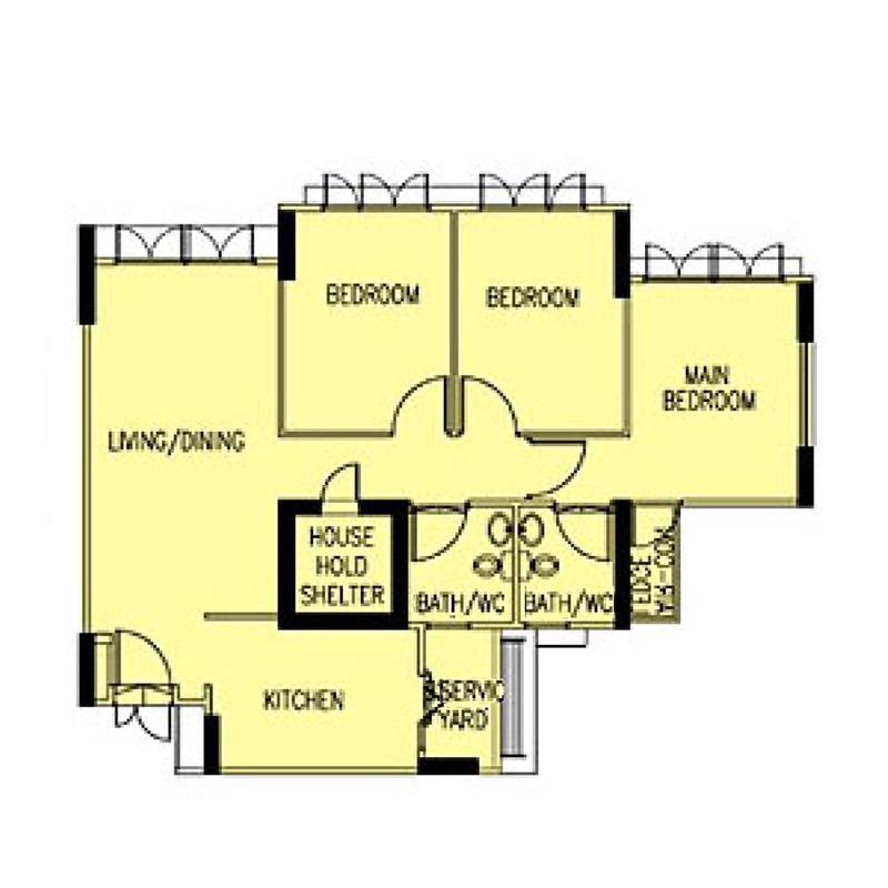 426C Yishun Avenue 11 HDB Apartment For Sale, $596,888, 3 Bed 2 Bath 990 sqft $603.00 psf