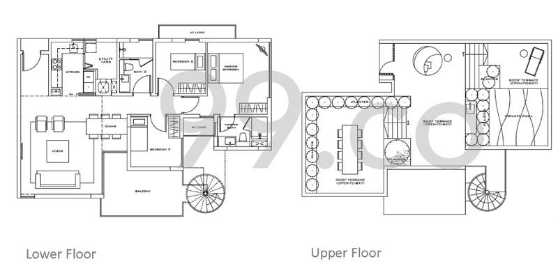 Bliss@Kovan Apartment For Sale, $3,080,000, 3 Bed 2 Bath 2,173 sqft $1,417.00 psf