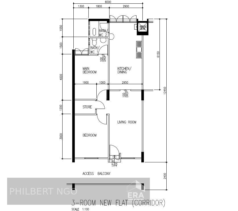 3ng High Floor Unit, Well Maintained, Sheltered Walking From Mrt!