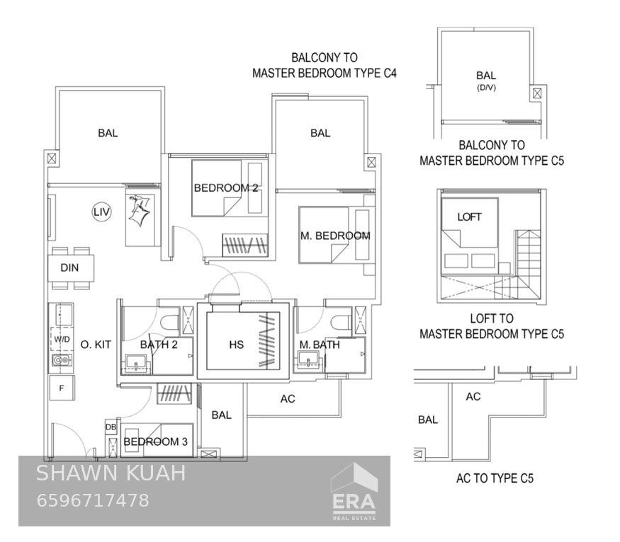 Exclusive Unit. High Floor Loft With Unblock City View.