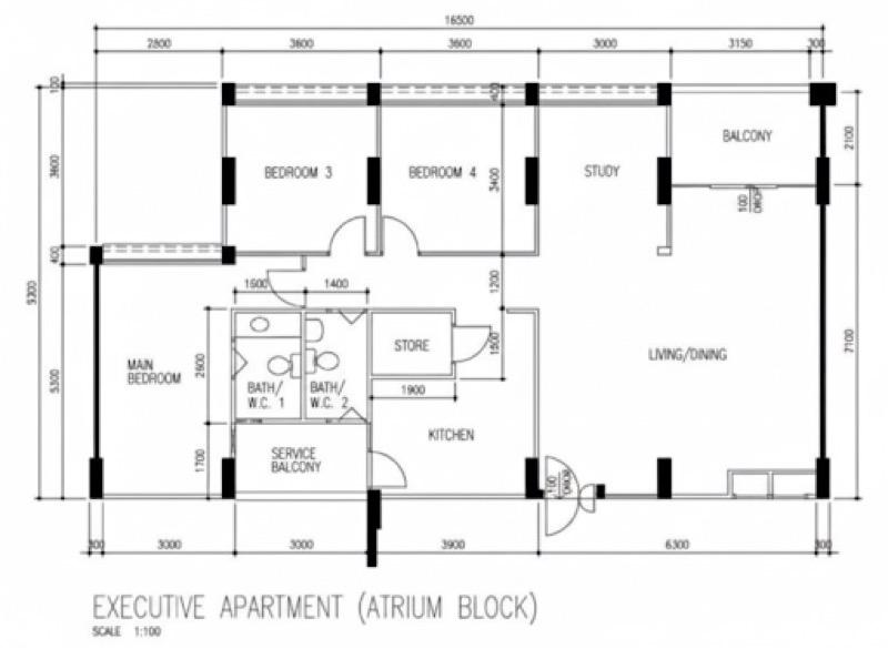 451 Fajar Road HDB Apartment For Sale, $770,000, 3 Bed 2 Bath 1,506 sqft $511.00 psf