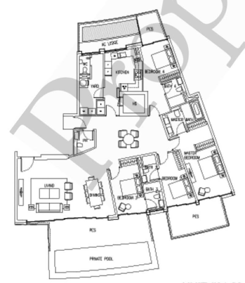 Corals at Keppel Bay Condominium For Sale, $8,500,000, 4 Bed 6 Bath 3,057 sqft $2,781.00 psf