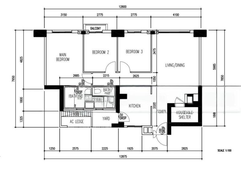 1D CANTONMENT ROAD HDB Apartment For Sale, $1,520,000, 3 Bed 2 Bath 1,022 sqft $1,487.00 psf