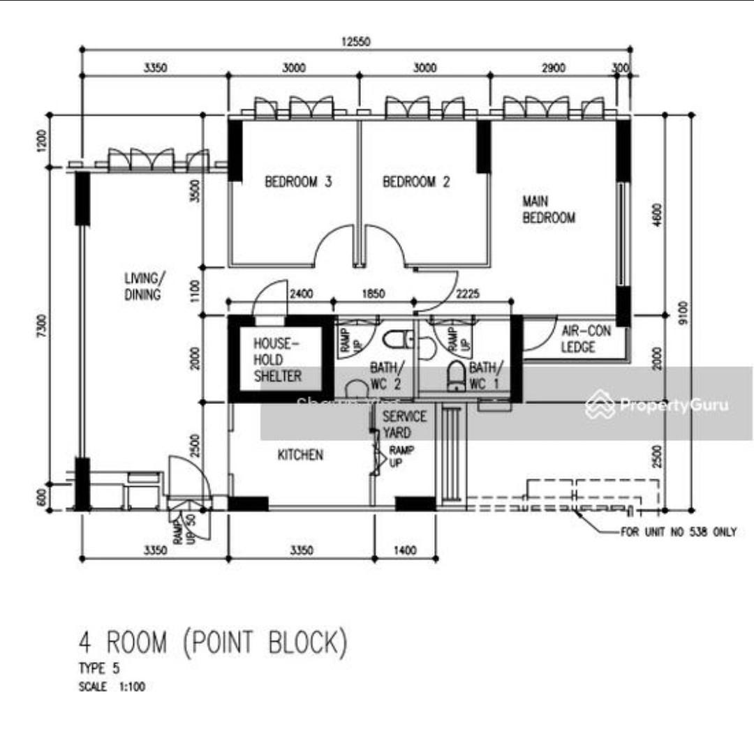 485 Segar Road HDB Apartment For Sale, $600,000, 3 Bed 2 Bath 1,001 sqft $599.00 psf