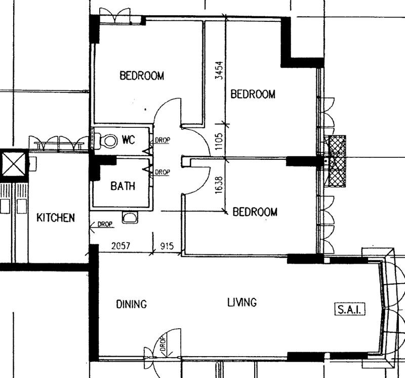 83 Whampoa Drive HDB Apartment For Sale, $528,000, 3 Bed 1 Bath 979 sqft $539.00 psf