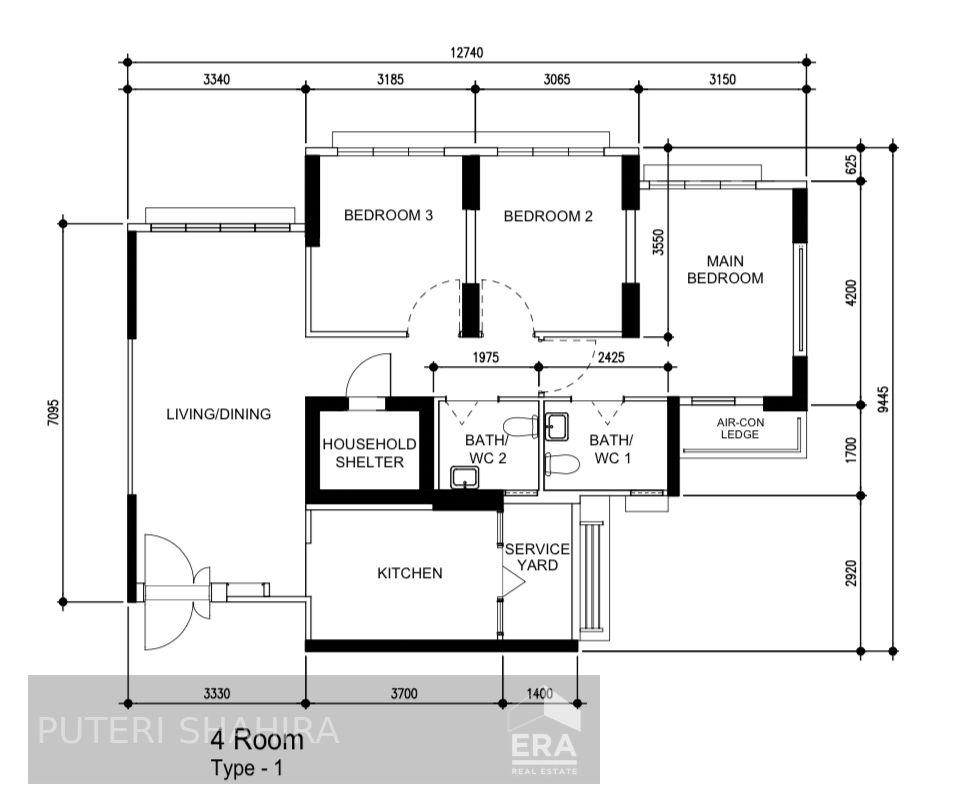 Move-in Condition, No Built-ins, Greenery View!