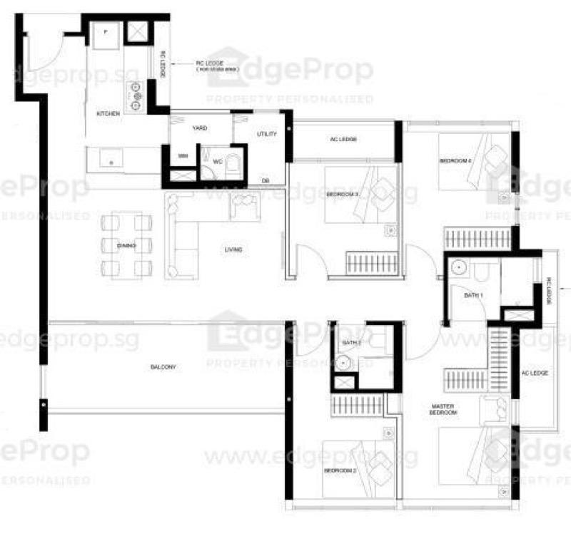 The LINQ @ Beauty World Condominium For Sale, $3,888,000, 4 Bed 2 Bath 1,346 sqft $2,889.00 psf