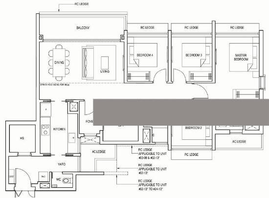 1KM to Henry Park Primary, undervalued city fringe project Condominium For Sale, $2,981,000, 4 Bed 3 Bath 1,216 sqft $2,451.00 psf