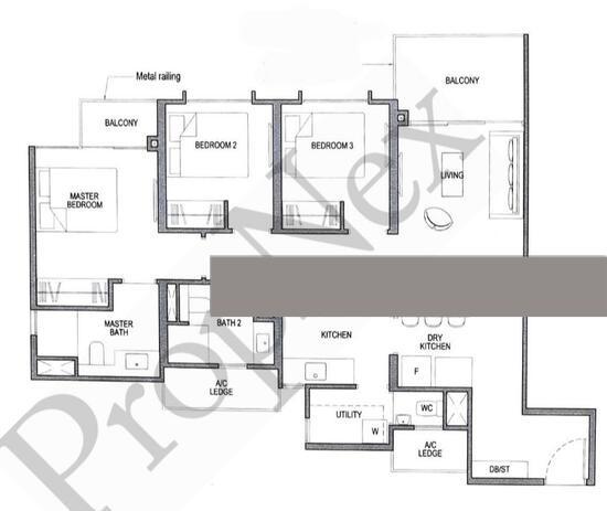 Park Colonial Condominium For Sale, $2,630,000, 3 Bed 3 Bath 1,012 sqft $2,599.00 psf