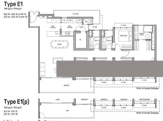 TOP 2025! Massive discounts, 1KM Tanjong Katong Pri Condominium For Sale, $3,918,000, 5 Bed 4 Bath 1,711 sqft $2,290.00 psf