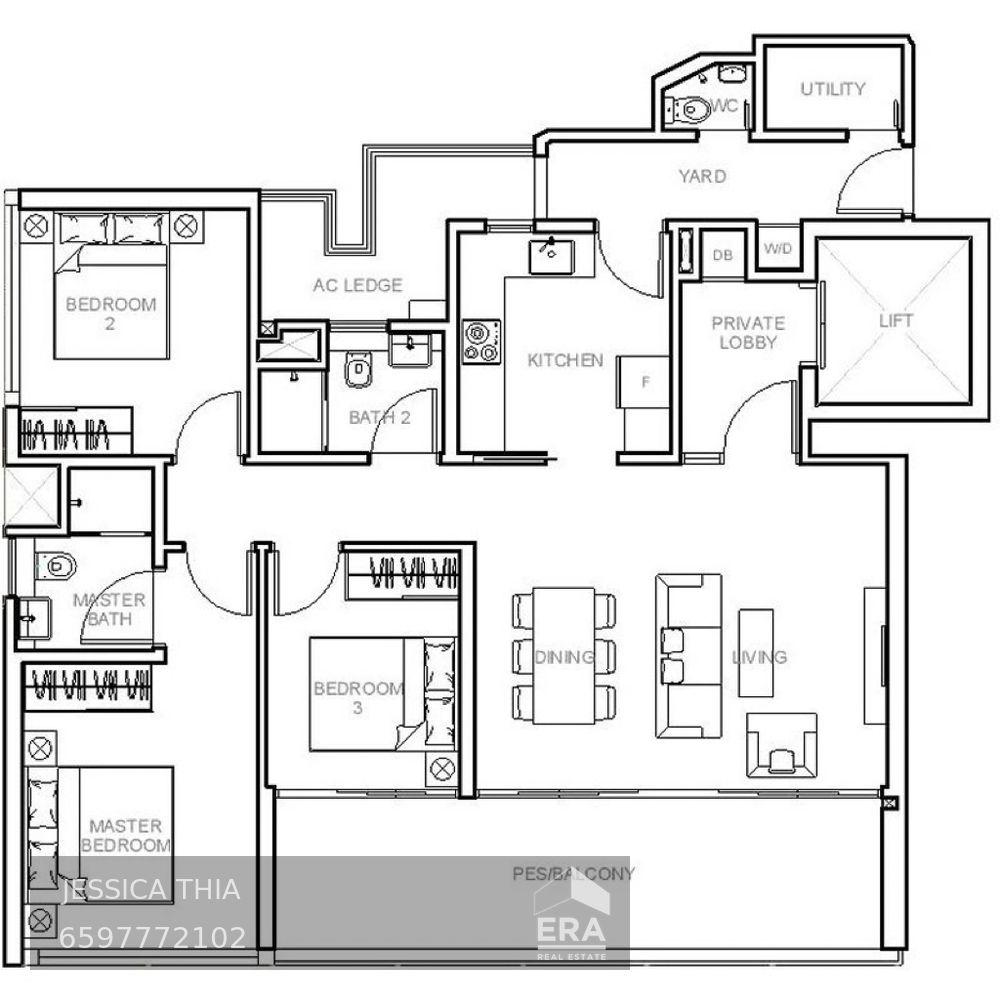 Sophia Hills: Welcoming Hall and Balcony Space With Wider Frontage.