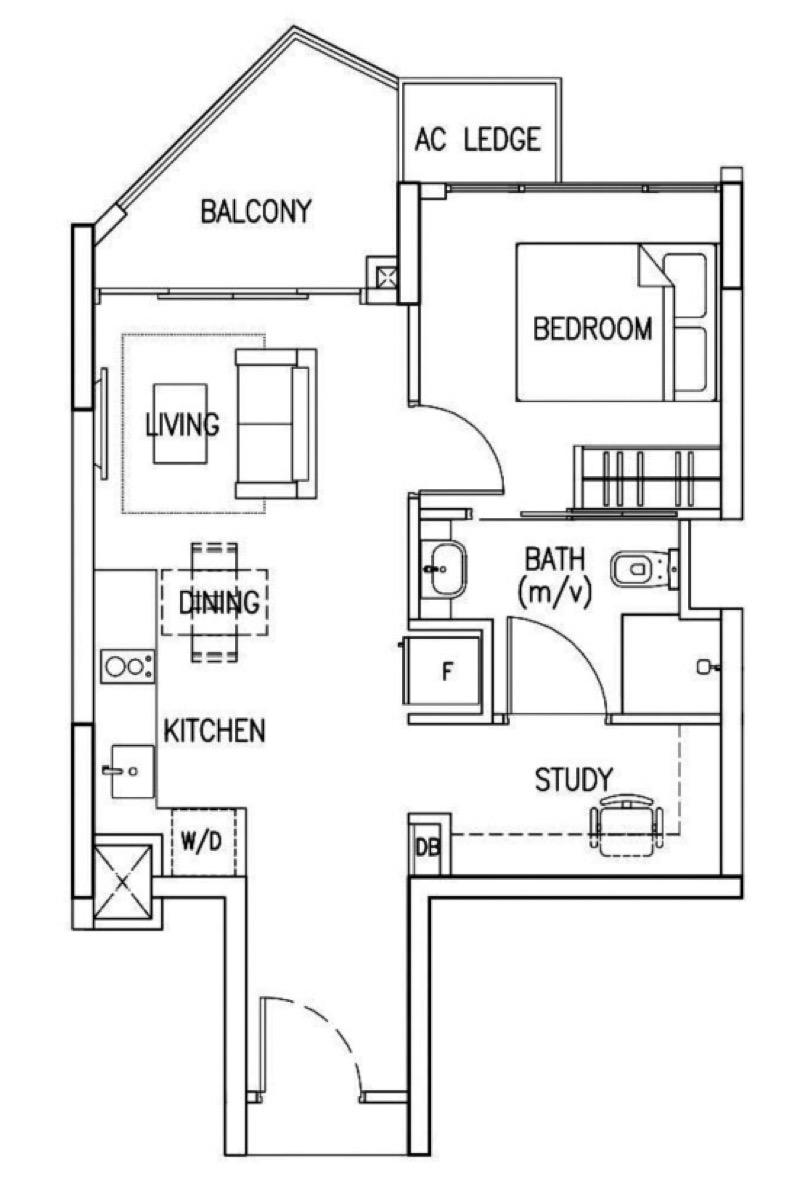 The Skywoods Condominium For Sale, $900,000, 1 Bed 1 Bath 527 sqft $1,708.00 psf