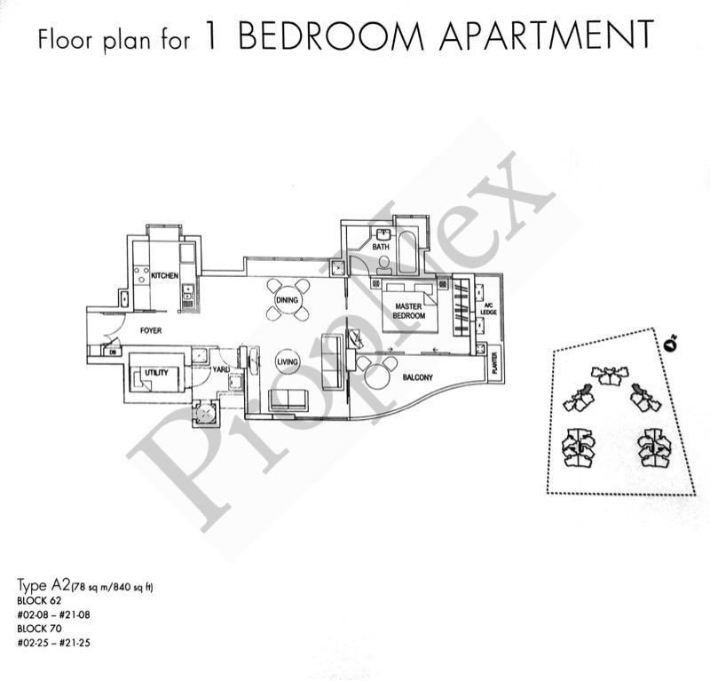 Cote D'Azur Condominium For Sale, $1,499,990, 1 Bed 1 Bath 840 sqft $1,786.00 psf