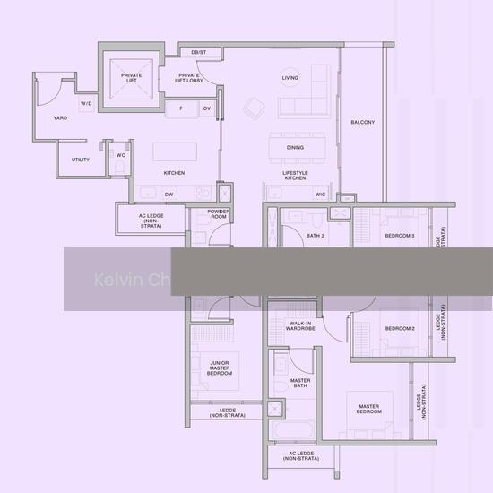 CHEAP High Floor 4Bed 1km River Valley Primary Condominium For Sale, $4,400,000, 4 Bed 5 Bath 1,421 sqft $3,096.00 psf