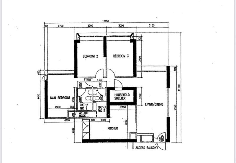 48 Strathmore Avenue HDB Apartment For Sale, $1,100,000, 3 Bed 2 Bath 968 sqft $1,136.00 psf