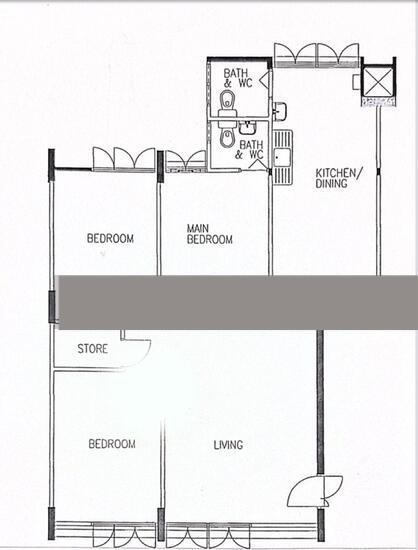 25 Teck Whye Lane HDB Apartment For Sale, $468,888, 3 Bed 2 Bath 990 sqft $474.00 psf