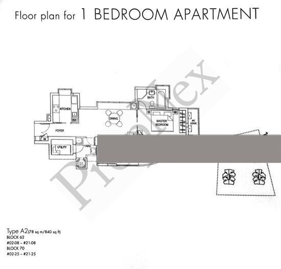 Cote D'Azur Condominium For Sale, $1,499,990, 1 Bed 1 Bath 840 sqft $1,786.00 psf