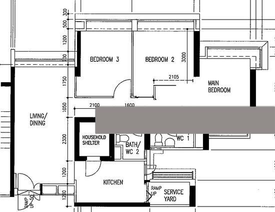 61C Strathmore Avenue HDB Apartment For Sale, $1,120,000, 3 Bed 2 Bath 1,001 sqft $1,119.00 psf