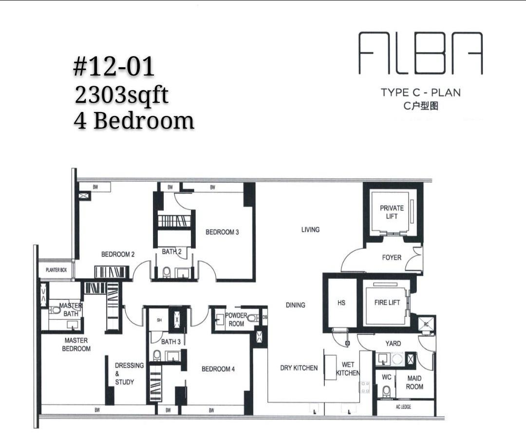 Alba Condominium For Sale, $8,490,735, 4 Bed 5 Bath 2,303 sqft $3,687.00 psf